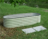 DIY OVAL RAISED GARDEN BED